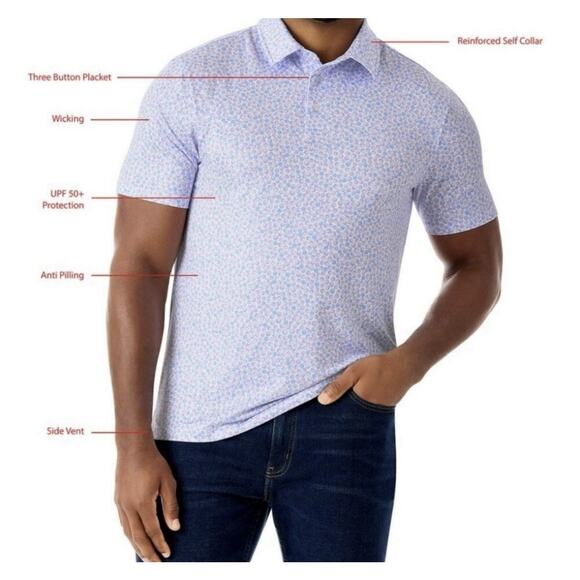 Member's Mark Men's Soft Moisture Wicking Performance Polo XXL - Picture 6 of 6